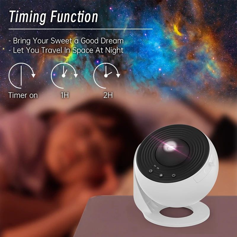 Projetor Galáxia — Luz Noturna de Céu Estrelado
