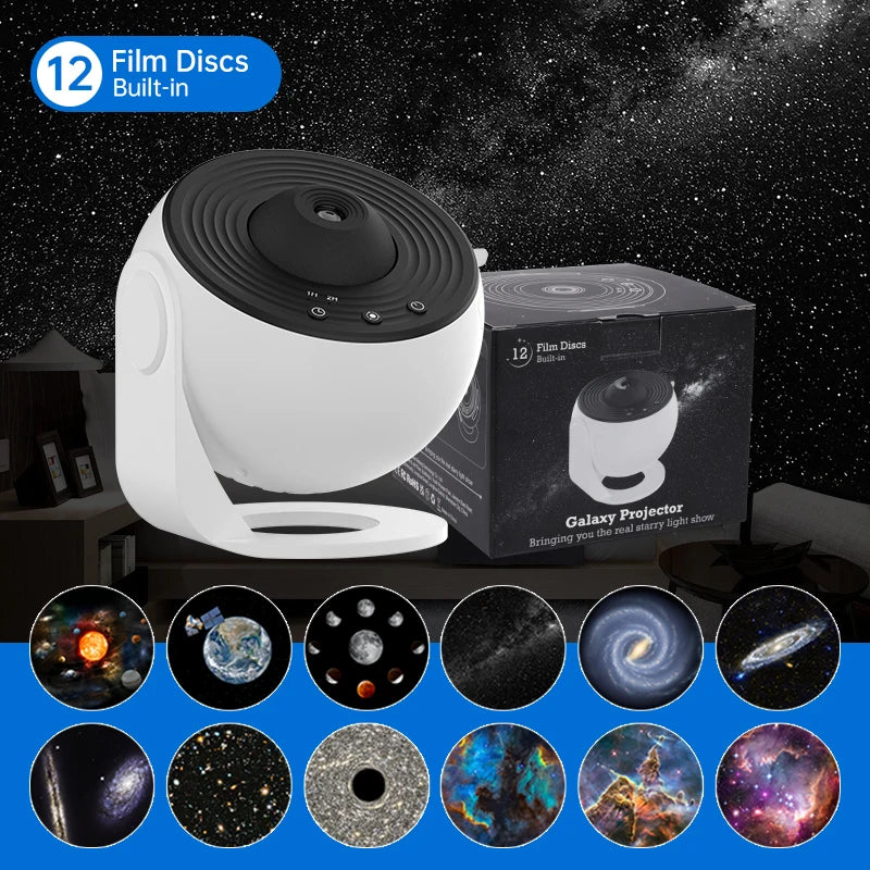 Projetor Galáxia — Luz Noturna de Céu Estrelado