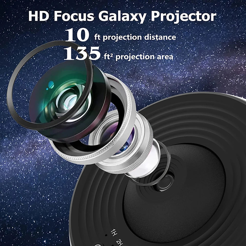 Projetor Galáxia — Luz Noturna de Céu Estrelado