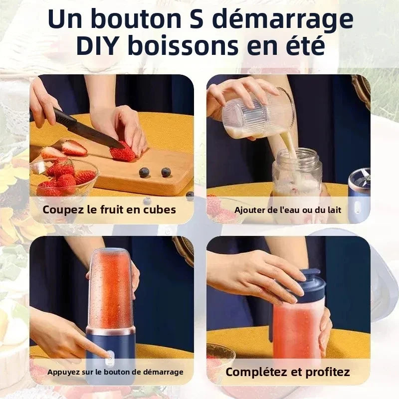Liquidificador Portátil USB 400 ml — Prático e Compacto