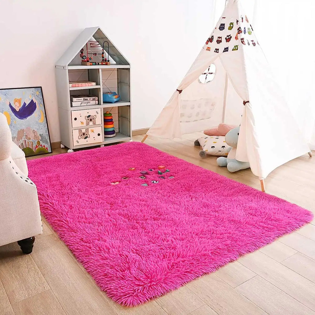 Tapete Rosa para Quarto Infantil — Macio e Decorativo