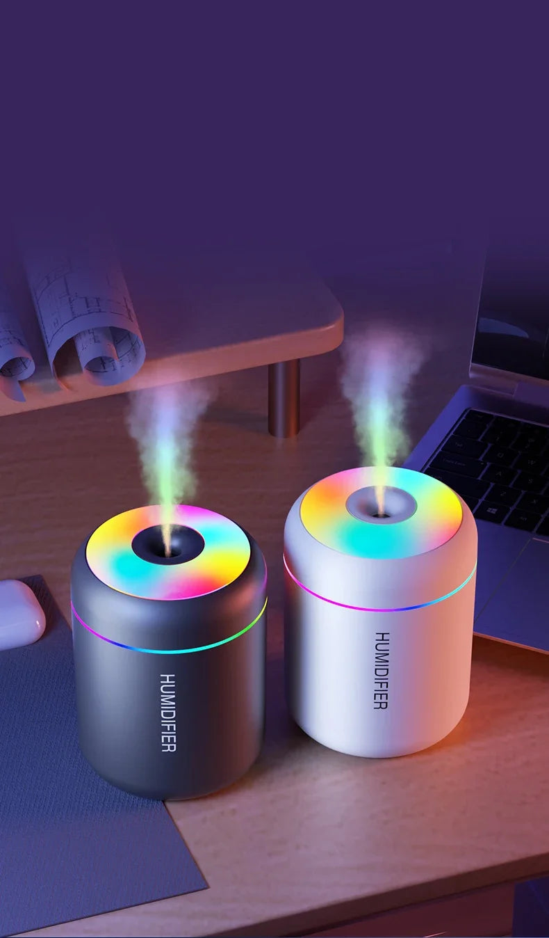 Mini Humidificador USB 180 ml – Silencioso e Compacto