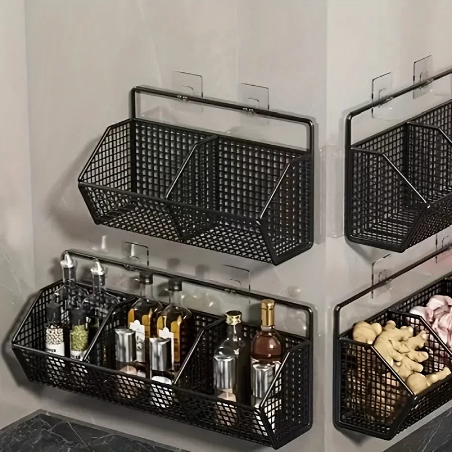 Organizador de Parede para Cozinha — Cesto Prático
