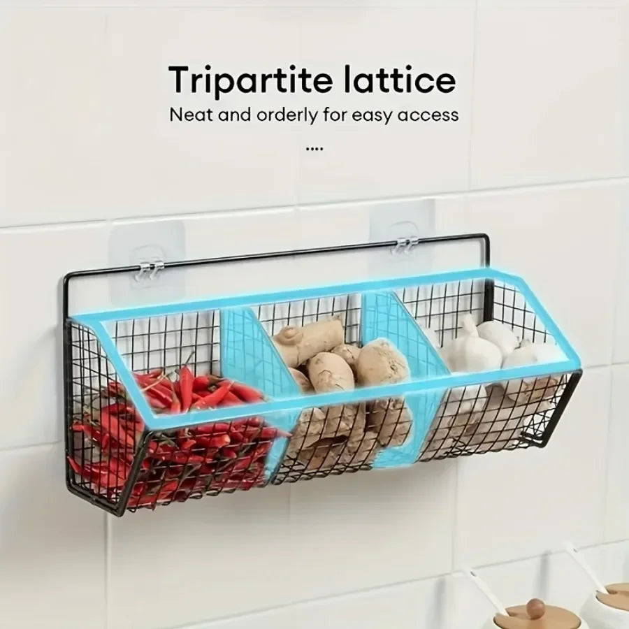 Organizador de Parede para Cozinha — Cesto Prático
